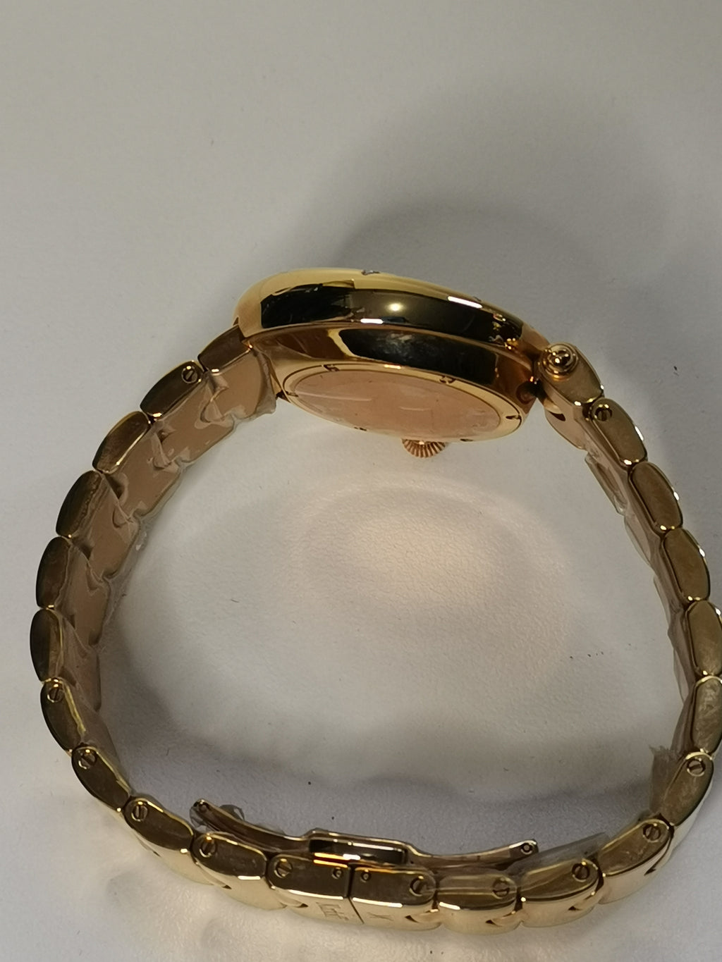 Korloff Swiss Diamond Ladies Watch – Mother of Pearl Dial – Moonphase – Gold Tone